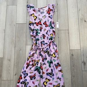SOLD - Old Navy Purple Butterfly Jumpsuit size Small NWT Spring Summer Rayon